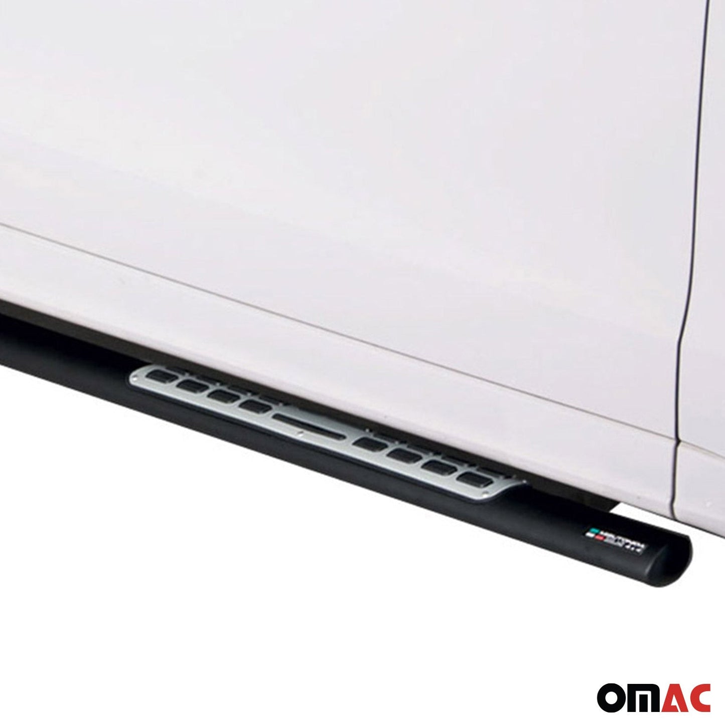 Stahl Seitenschweller Schwellerrohre für Audi Q5 8R 2008-2017 Schwarz OMAC DE