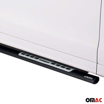 Stahl Seitenschweller Schwellerrohre für Audi Q5 8R 2008-2017 Schwarz OMAC DE