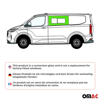 Seitenfenster Schiebetür  für Ford Transit Custom V710 2023-25 Vorne Links L1 L2 OMAC DE