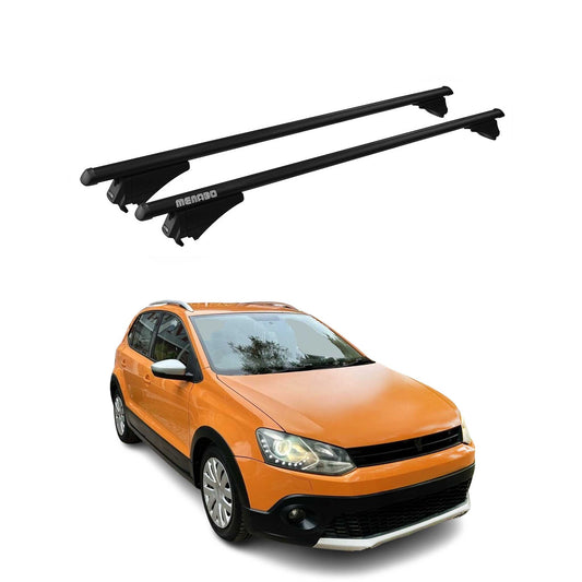 Menabo Dachträger Grundtäger für VW Polo V Cross 6R 2009-2017 75kg Alu Schwarz OMAC DE