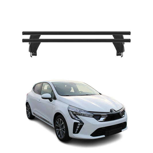 Menabo Dachträger für Mitsubishi Colt VII Schrägheck 2023-2025 Alu Schwarz 2tlg OMAC DE