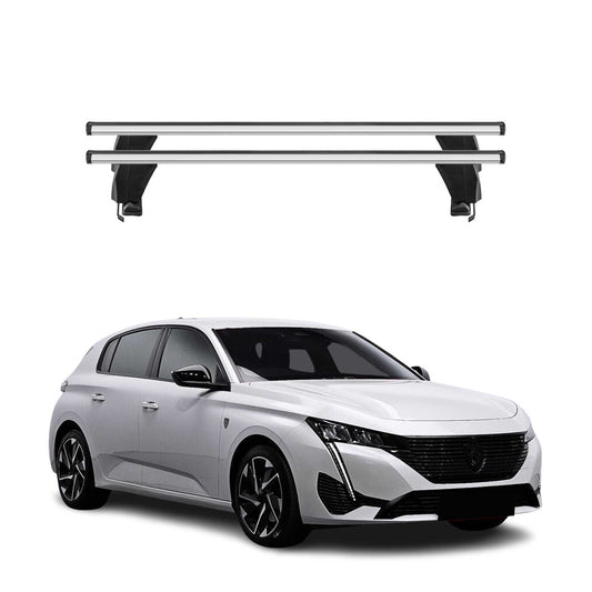 Menabo Dachträger Grundtäger für Peugeot 308 2021-2025 50kg Alu Silber 2 tlg OMAC DE
