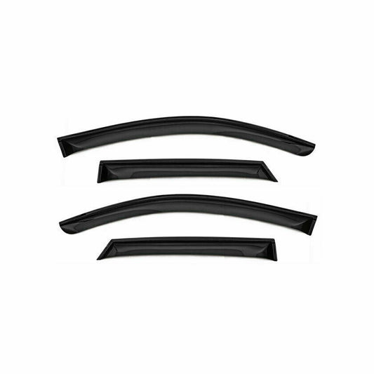 Windabweiser Regenabweiser für Honda Jazz 2009-2014 Dunkel Acryl 4tlg