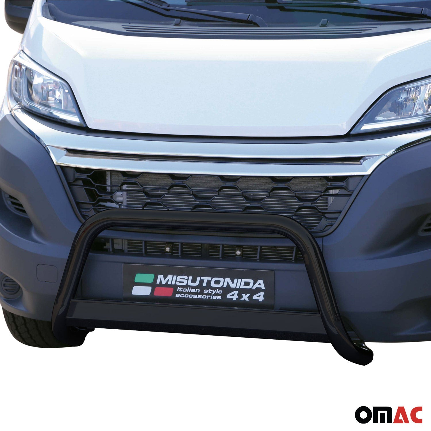 Frontbügel Frontschutzbügel für Citroen Jumper 2014-2023 Schwarz ø63 mm OMAC DE