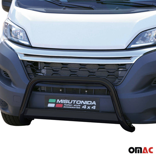 Frontbügel Frontschutzbügel für Citroen Jumper 2014-2023 Schwarz ø63 mm OMAC DE
