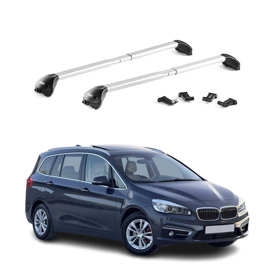 Dachträger Grundtäger für BMW 2er Gran Tourer F46 2014-2025 100kg Alu Silber ABE OMAC DE