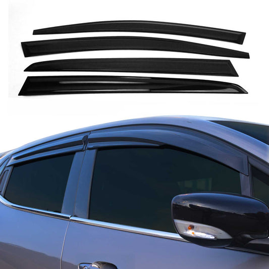 2003-2009 VW Golf mk5 Windabweiser Regenabweiser Schwarz Acryl 4 tlg