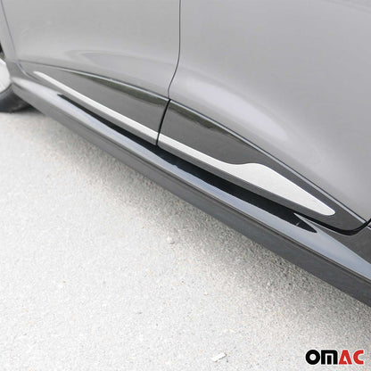 Seitenleiste Türleiste Schutzleiste für Renault Clio 4 2012-2019 Chrom Edelstahl OMAC DE