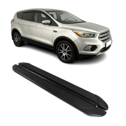 Seitenschweller Trittbretter für Ford Kuga St Line 2013-2020 Schwarz 2 tlg OMAC DE