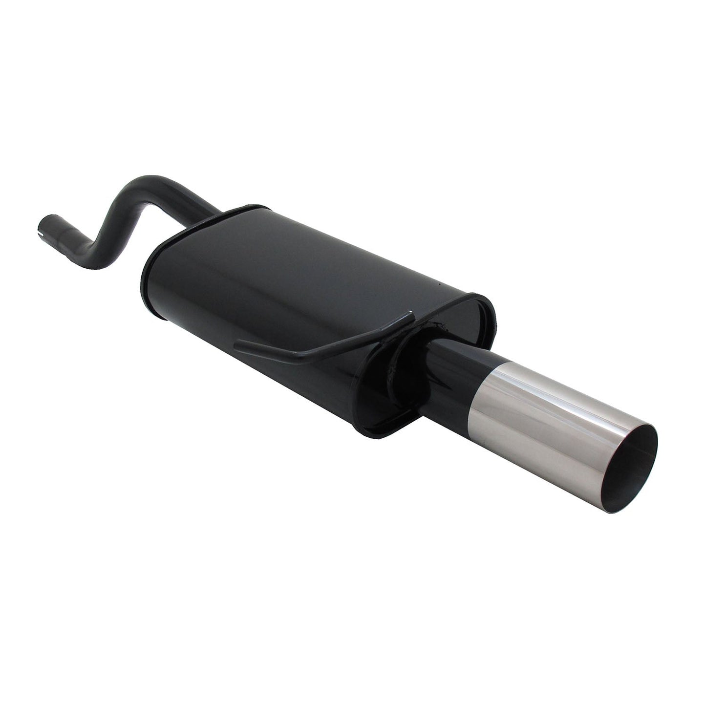 Novus Sportauspuff für Renault Clio 2 1x90mm RL-Design Endschalldämpfer mit ABE OMAC DE