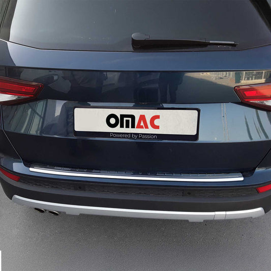Ladekantenschutz Stoßstangenschutz für Cupra Ateca 2018-2021 Edelstahl Silber OMAC DE