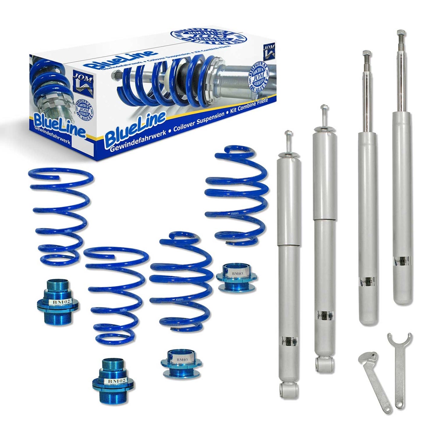 JOM BlueLine Gewindefahrwerk für BMW 3er E30 1982-1991 OMAC DE