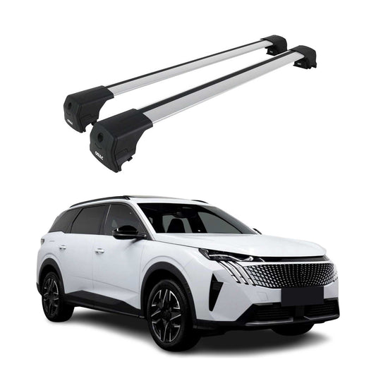 2024-2025 Peugeot 5008 Dachträger Grundträger Silber Alu 2 tlg OMAC DE