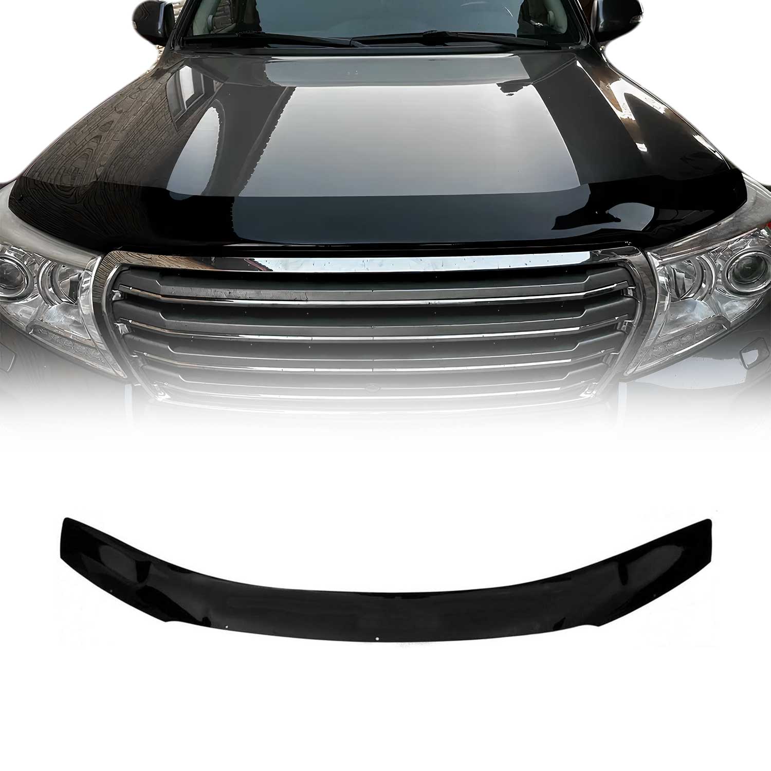 Motorhaube Deflektor Insektenschutz für Toyota Land Cruiser 200 2008-2014 Dunkel OMAC DE
