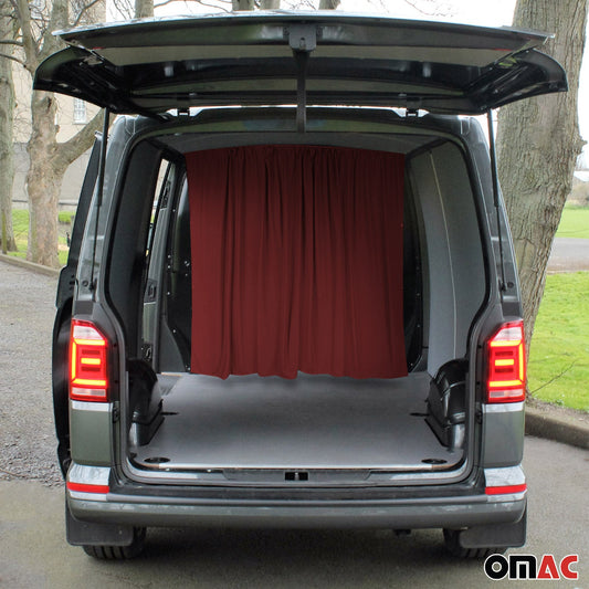 Autogardinen Fahrerhaus Maß Gardinen Camping Sonnenschutz Rot 160x180 OMAC DE