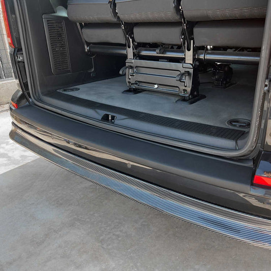 Ladekantenschutz Stoßstange für VW T5 Transporter alle 2003-2015 Schwarz ABS OMAC DE