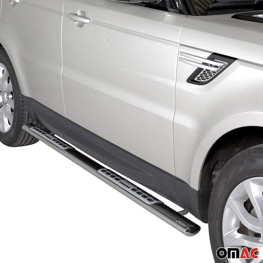 Stahl Seitenschweller Schwellerrohre für Range Rover Sport 2014-2017 Silber OMAC DE