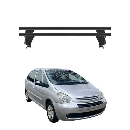 Menabo Dachträger Grundtäger für Citroen Xsara Picasso 1999-2010 50kg Schwarz 2x OMAC DE