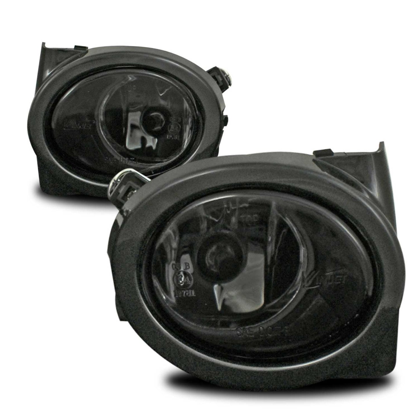 JOM Nebelscheinwerfer für BMW 3er E46/ M3 + E39/ M5 Smokeglas mit Rahmen OMAC DE