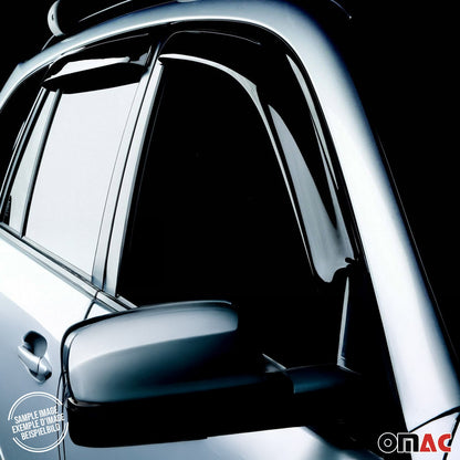 Windabweiser Regenabweiser für Kia Soul 2019-2025 Dunkel Acryl 4tlg