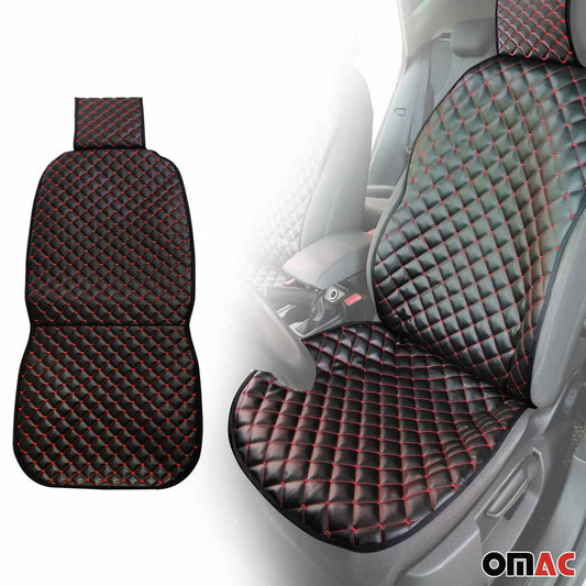 Schonbezug Sitzauflage für Opel Movano Zafira Vivaro Meriva PU-Leder Schwarz Rot OMAC DE