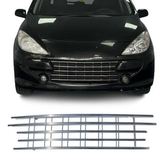 Stoßstange Frontgrill Grill Leiste für Peugeot 307 Ø12mm Edelstahl OMAC DE