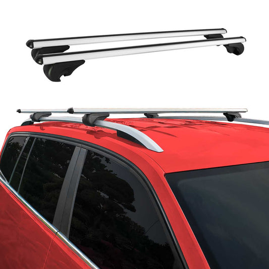 Dachträger Grundtäger für Audi A4 B8 Avant 2008-2012 Pre-FL 75kg Alu Silber 2x OMAC DE