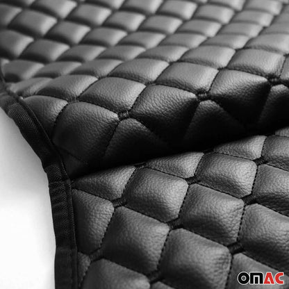 Schonbezug Sitzauflage für Honda Civic Accord Jazz Kunstleder Schwarz OMAC DE