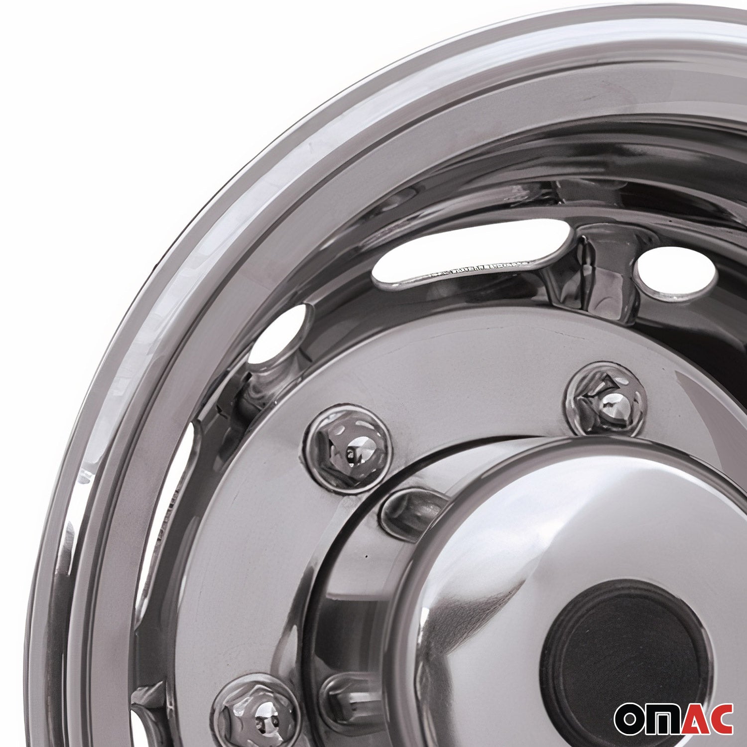 Radzierblenden Radkappen Chrom 16" Zoll Radblenden Hinten Edelstahl 2 tlg OMAC DE