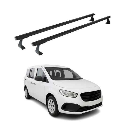 Dachträger Grundtäger für Mercedes Citan W420 2021-2025 75kg Alu Schwarz 2 tlg OMAC DE