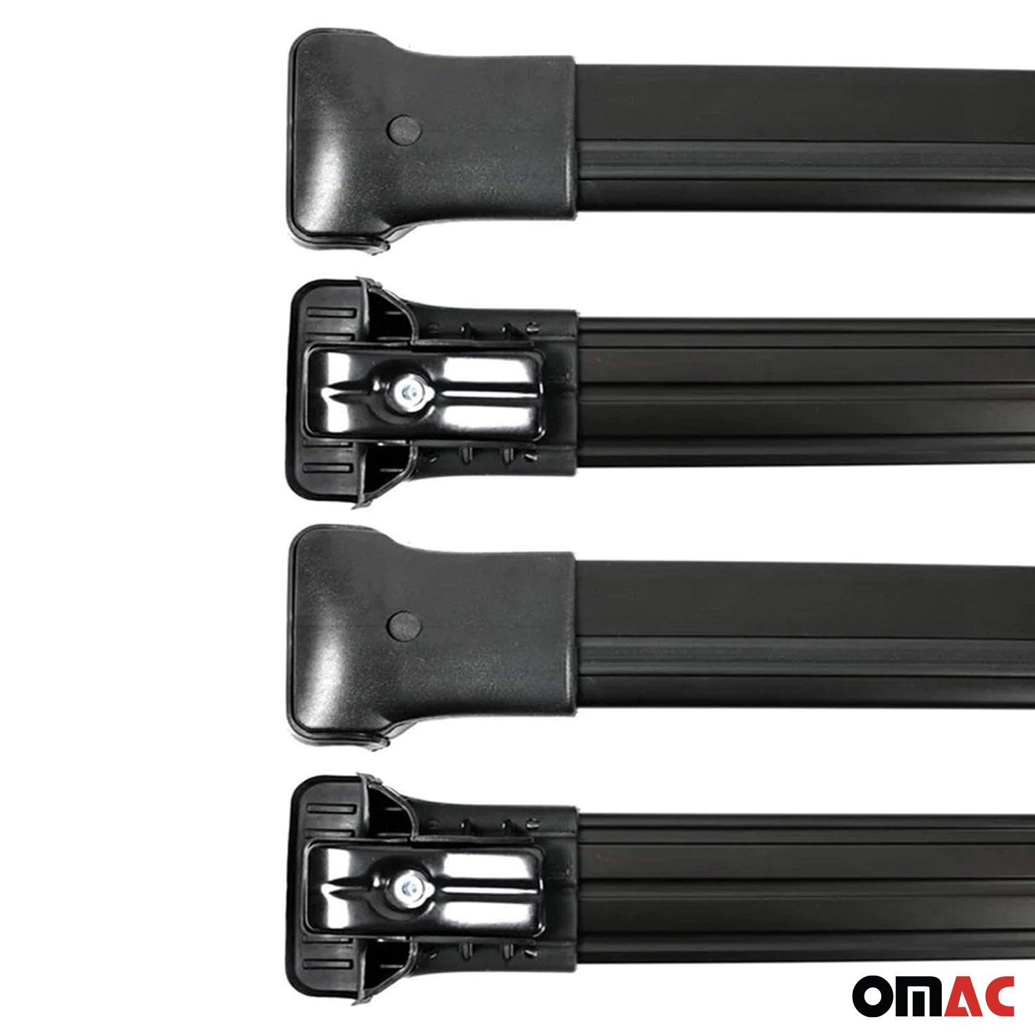Dachträger Grundtäger für Citroen Jumper 2006-2025 75kg Aluminium Schwarz 4 tlg OMAC DE