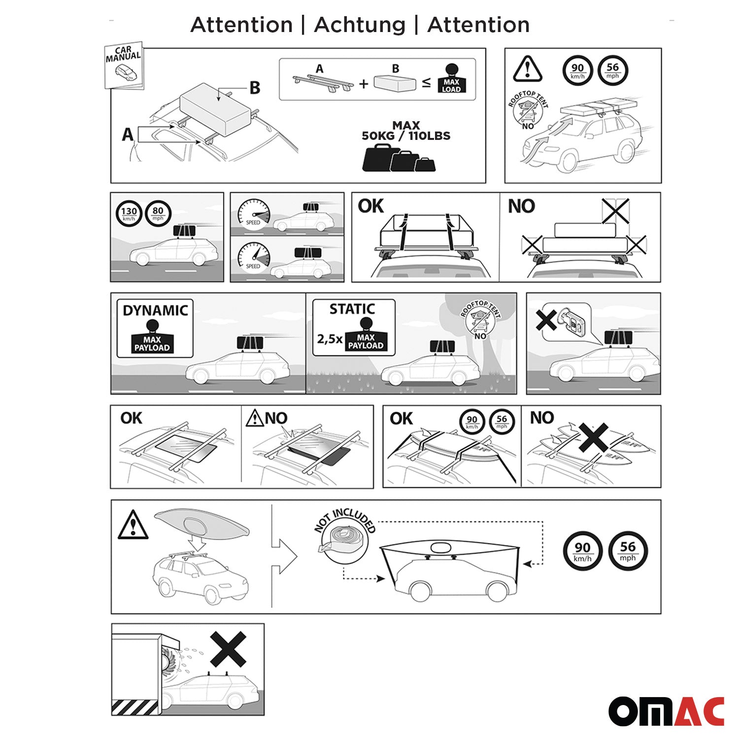 2023-2025 Jeep Avenger Menabo Dachträger Grundtäger ABE Aluminium Silber 2x OMAC DE