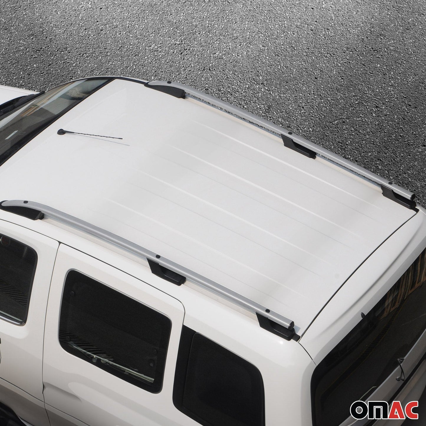 Dachreling Relingträger Aluminium für VW Amarok NF 2022-2025 Alu Silber OMAC DE