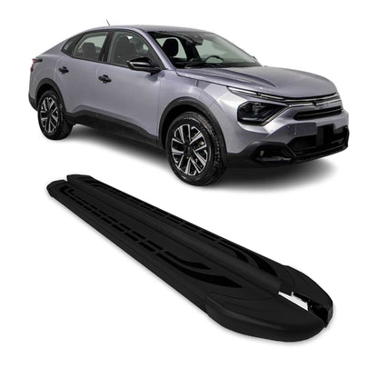 Trittbretter Seitenschweller für Citroen C4 X 2022-2025 Schwarz Aluminium 2 tlg OMAC DE