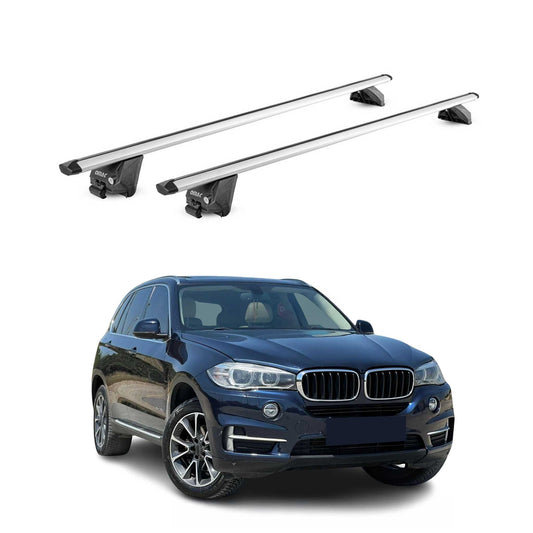 Dachträger Grundtäger für BMW X5 F15 G05 2013-2025 100kg Alu Silber 2 tlg ABE OMAC DE