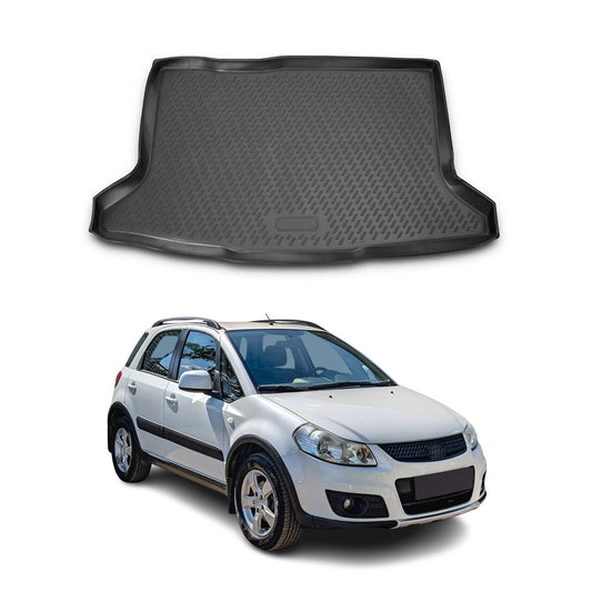 Kofferraumwanne Laderaumwanne für Suzuki SX4 2007-2014 Gummi Schwarz OMAC DE