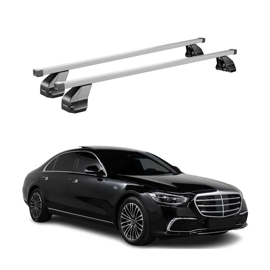 Menabo Dachträger Grundträger für Mercedes S Klasse W223 2020-2025 Stahl Grau 2x OMAC DE
