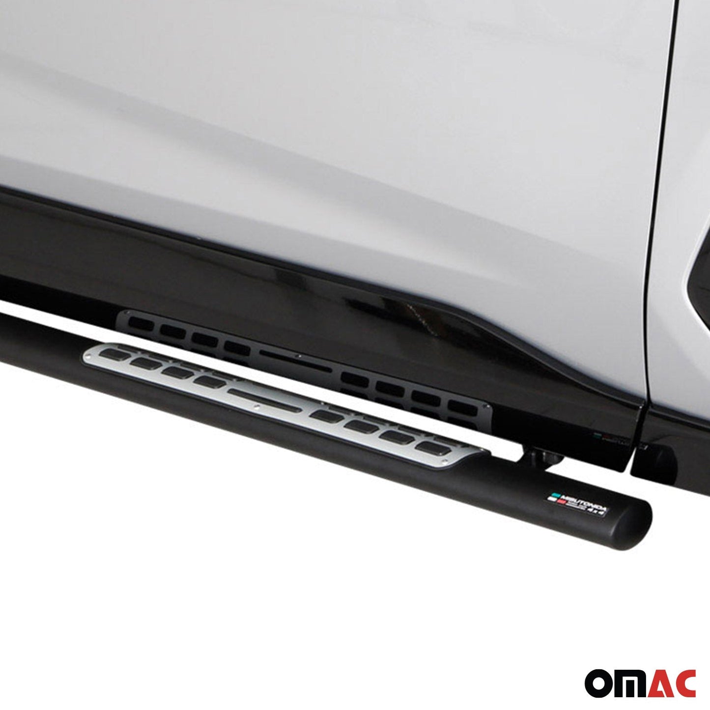 Stahl Seitenschweller Schwellerrohre für Ford Connect 2014-2020 Silber OMAC DE
