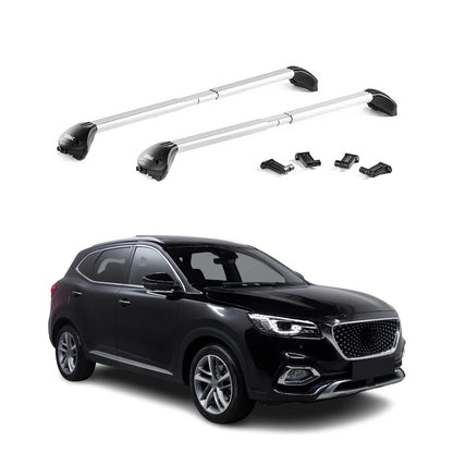 Dachträger Grundtäger für MG HS 2018-2025 100kg Aluminium Silber 2 tlg ABE OMAC DE