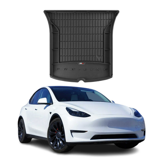 OMAC Gummi Kofferraumwanne für Tesla Model Y 2020-2025 Hinten Oben Schwarz TPE OMAC DE
