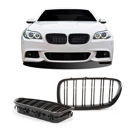JOM Kühlergrill Kühlergitter für BMW 5er F10/F11/F18 2010-2015 schwarz 1tlg OMAC DE