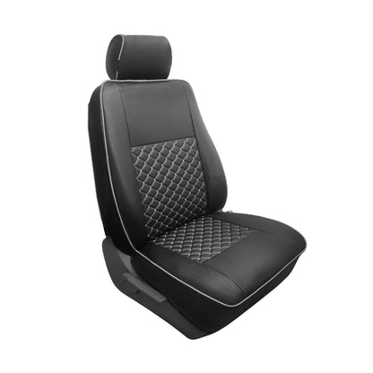 Sitzbezüge Schonbezüge für VW Crafter 2018-2025 Kunstleder Schwarz Weiß 1tlg OMAC DE