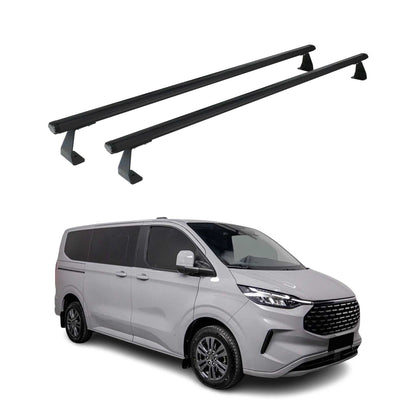 Dachträger für Ford Transit Custom / Tourneo Custom 2023-2025 75kg Schwarz 2tlg OMAC DE