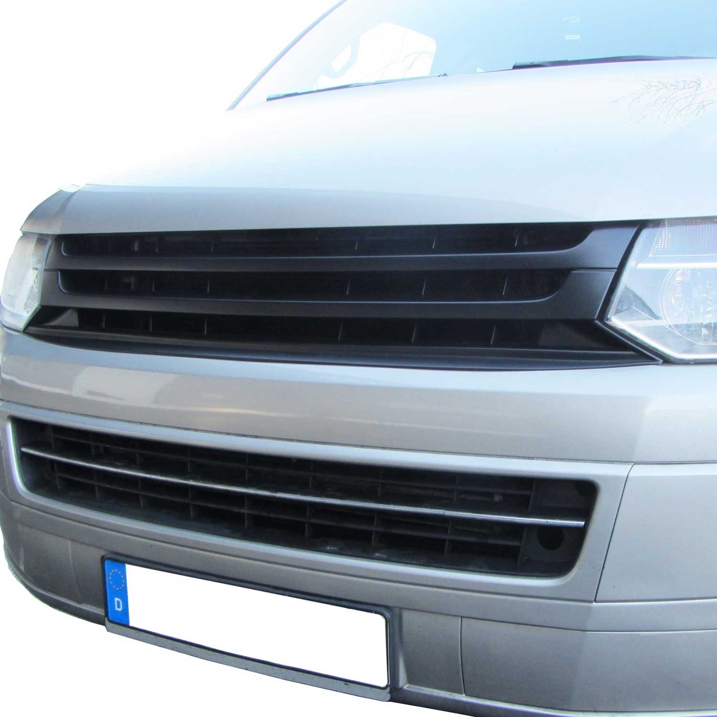 JOM Kühlergrill Kühlergitter für VW T5 Facelift 2009-2015 Schwarz 1tlg OMAC DE
