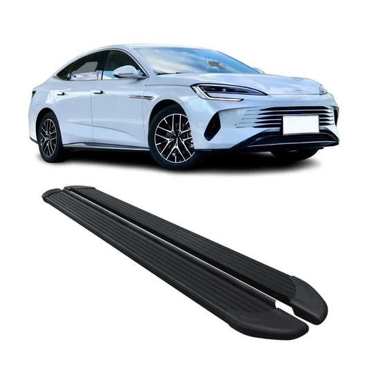 2023-2025 BYD Seal Trittbretter Seitenschweller Seitenbretter Schwarz Aluminium OMAC DE