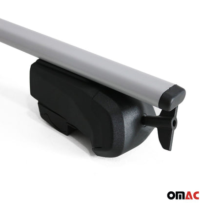 Dachträger für Volvo XC60 2009-2017 Grundträger Metall Silber ABE 2x OMAC DE