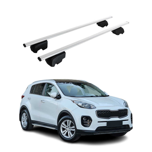 Dachträger Grundträger für Kia Sportage QL 2015-2020 Metall Silber ABE 2x OMAC DE
