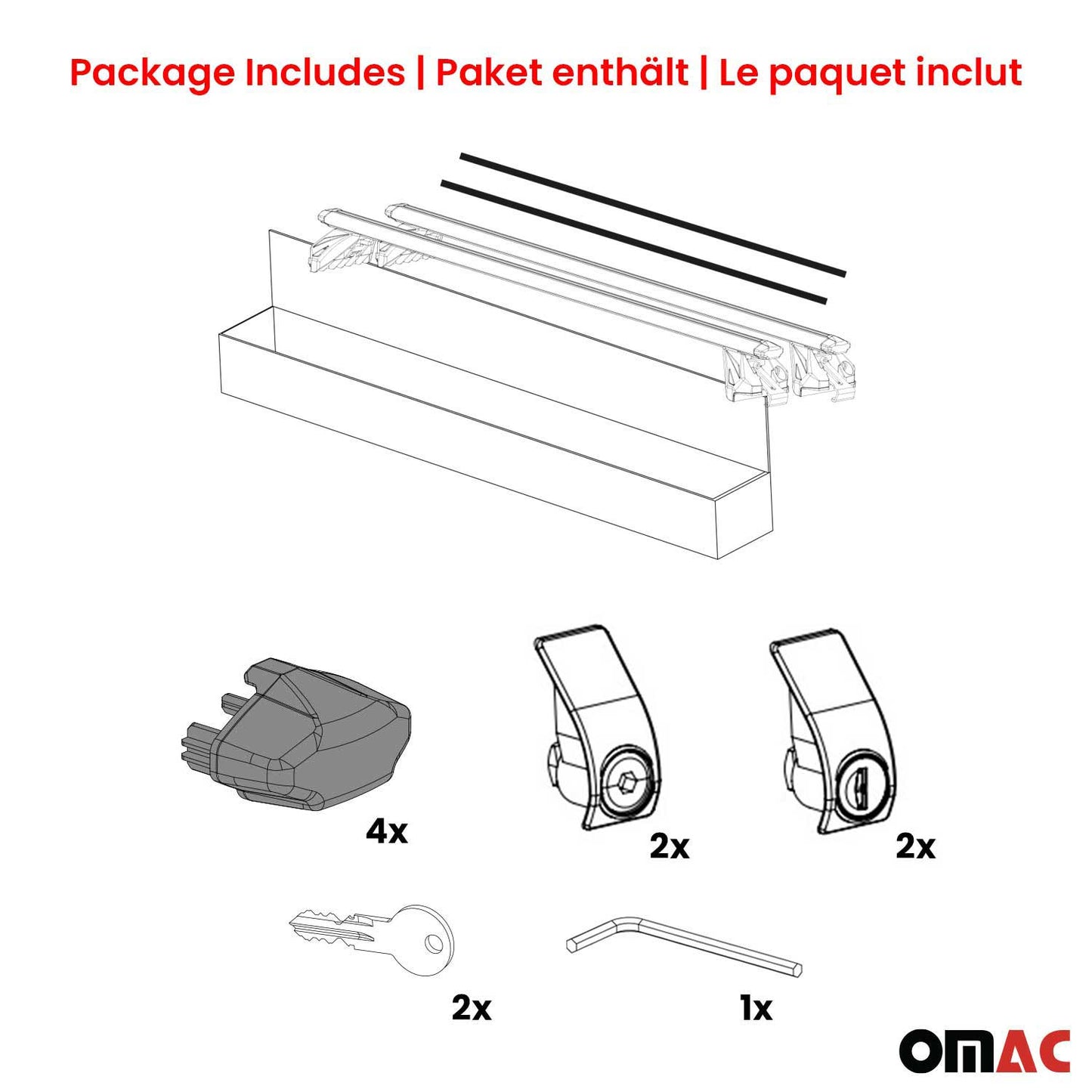 Dachträger Grundtäger für Peugeot 306 Kombi 1997-2001 90kg Alu Silber 2 tlg ABE