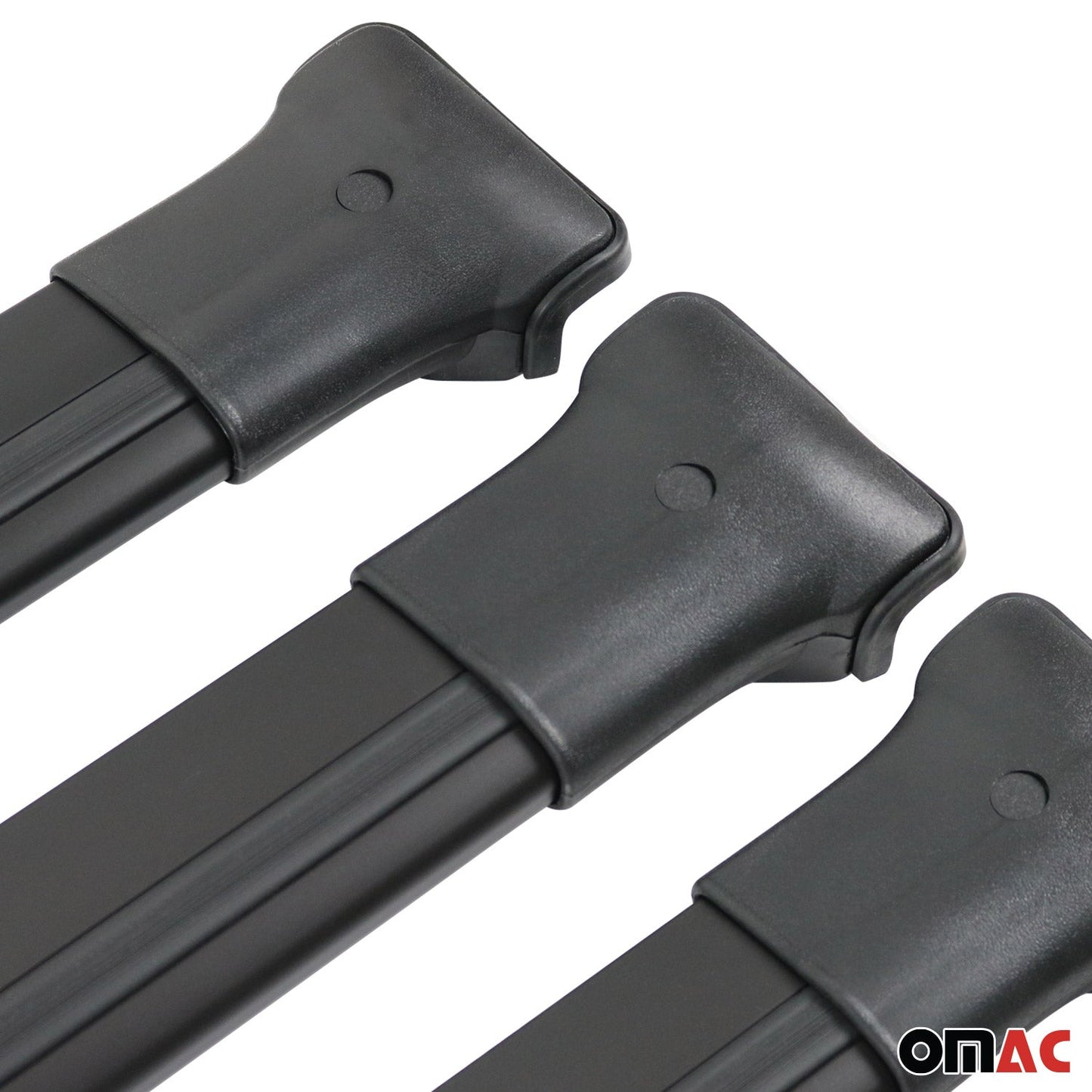 Dachträger Grundtäger für Citroen Jumpy 2007-2016 75kg Aluminium Schwarz 3 tlg OMAC DE