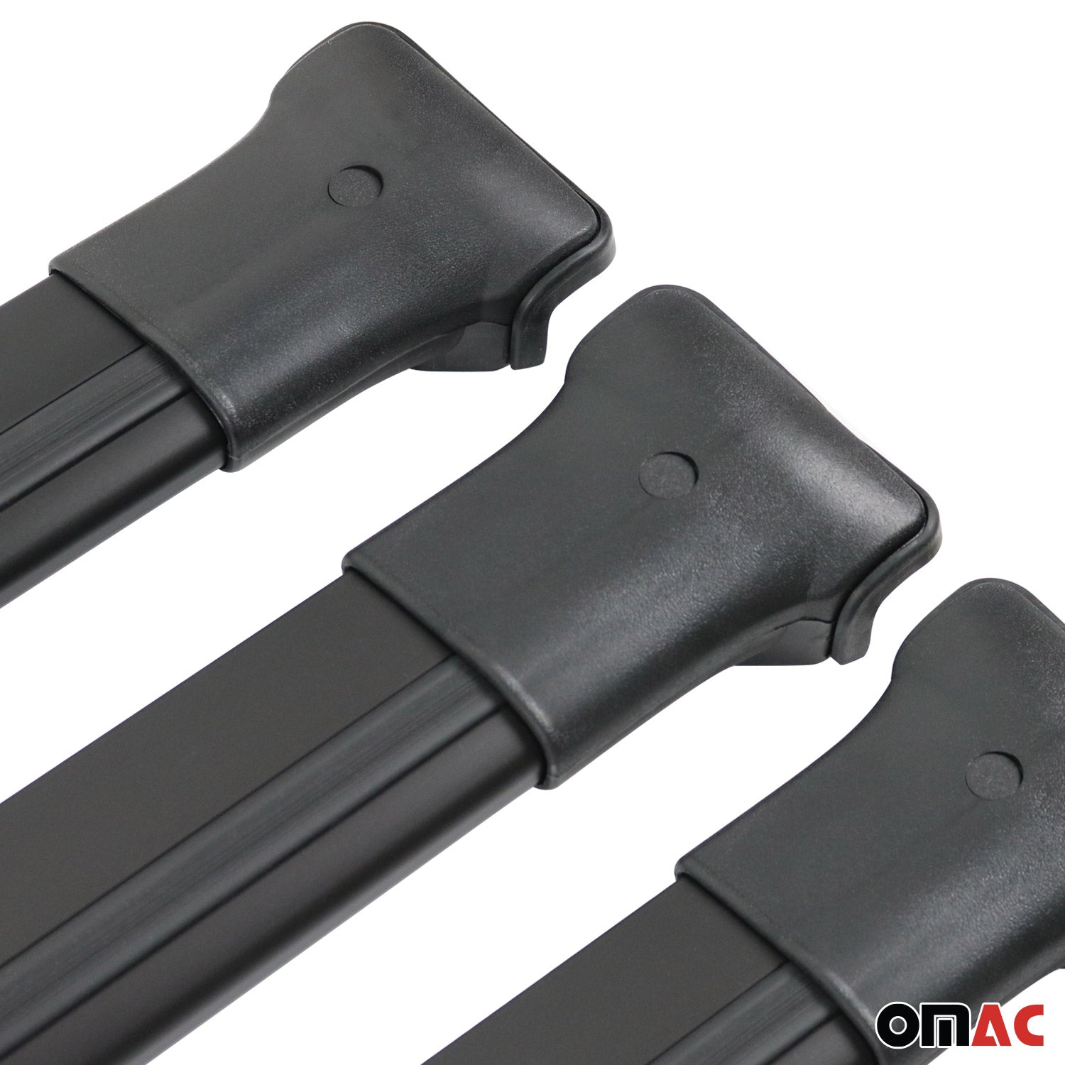 Dachträger Grundtäger für Citroen Jumpy 2007-2016 75kg Aluminium Schwarz 3 tlg OMAC DE